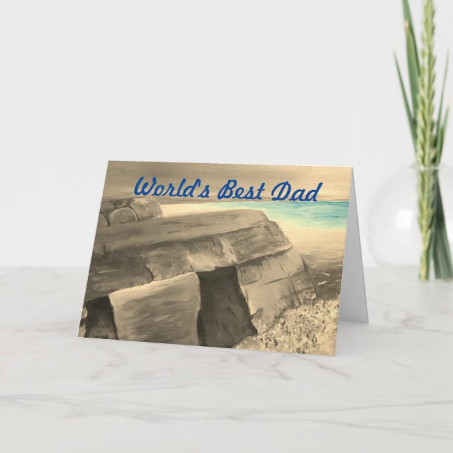 Cartão do Dia dos Pais Feliz (Frente)