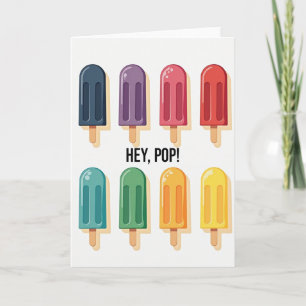 Cartão do Dia dos Pais Frozen Pops