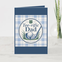 Cartão do Dia dos Pais Golf Dad Camiseta Pai Incrí