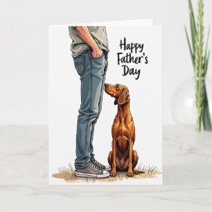 Cartão do Dia dos Pais para Amantes de Cães