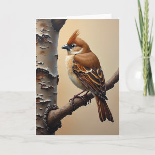 Cartão do Dia dos Pais Russet Bird