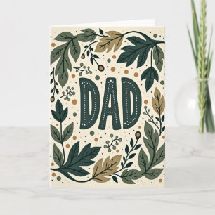 Cartão do Dia dos Pais Verdant Dad