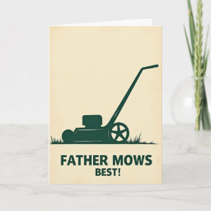 Cartão do Dia dos Pais Verdant Mower