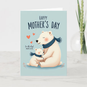 Cartão do Dia dos Ursos para a Melhor Mãe de Todos
