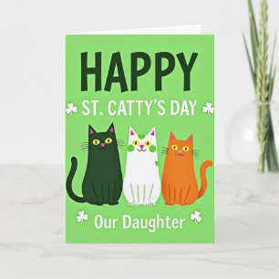 Cartão do Dia Feliz da St Cattys Filha