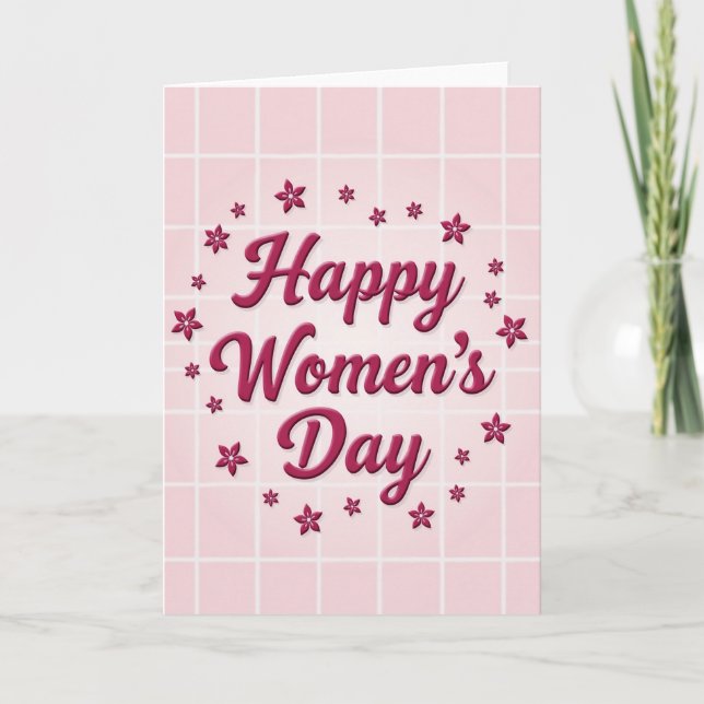 Cartão do Dia Internacional da Mulher (Frente)