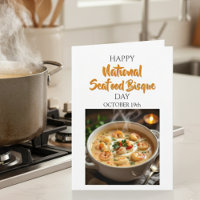 Cartão do Dia Nacional da Sopa de Mariscos