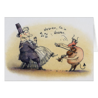 Cartão do diabo da dança