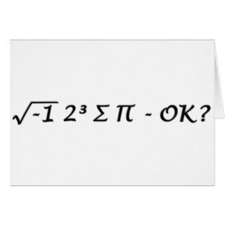 Cartão ∏ do ∑ do ³ √-1 2 - eu comi alguma aprovação da