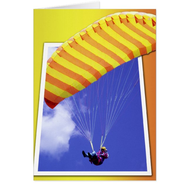 Cartão do entalhe do Paraglider (Frente)