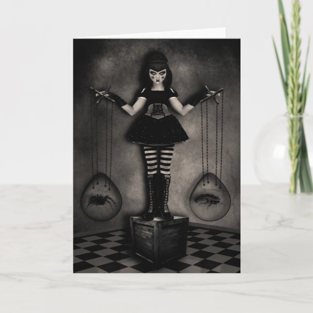 Cartão do equilíbrio do fantoche (Frente)