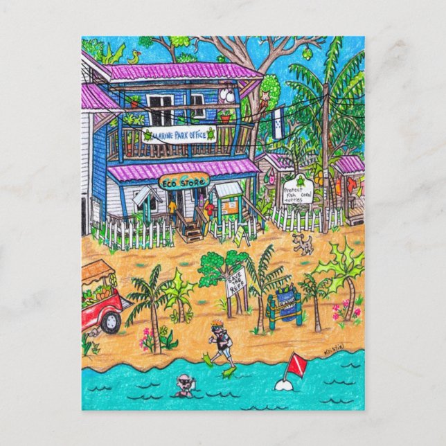Cartão do Escritório do Parque Marinho (Frente)