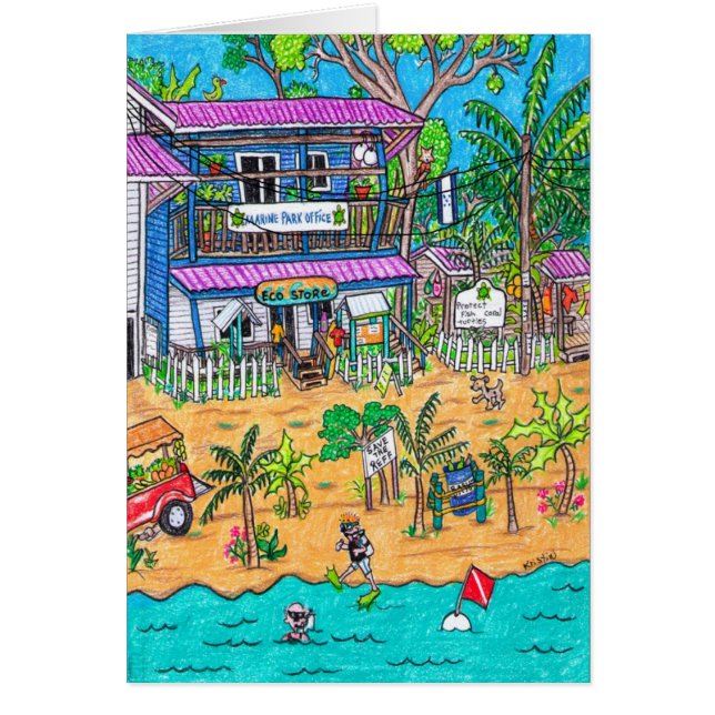 Cartão do Escritório do Parque Marinho (Frente)