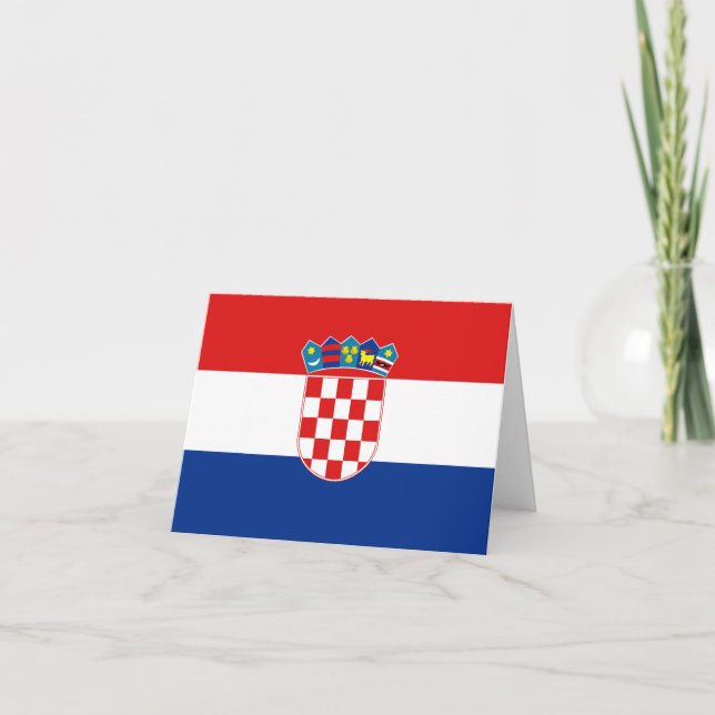 Cartão do Estandarte da Croácia (Frente)