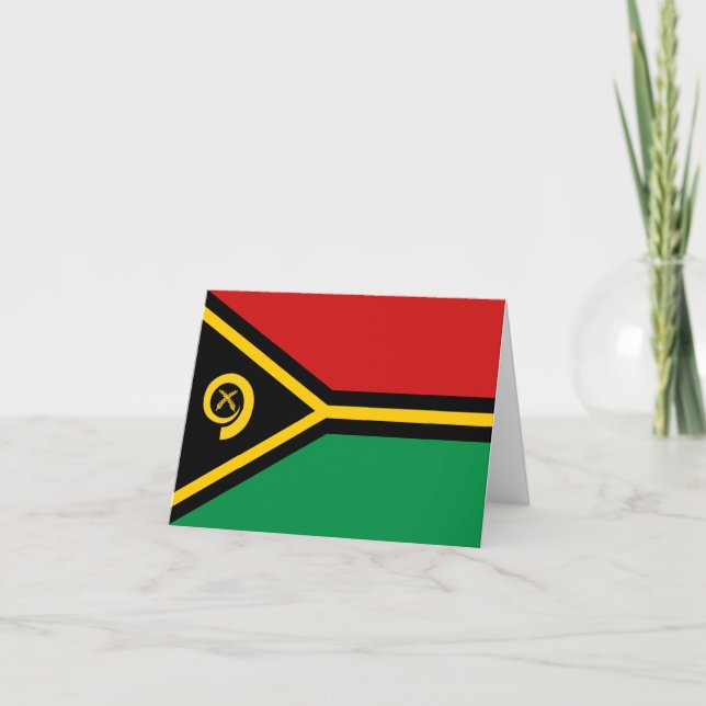 Cartão do Estandarte de Vanuatu (Frente)