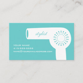 Cartão do estilista de Hairdryer