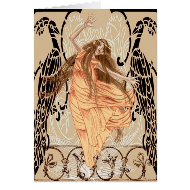 Cartão do estilo de Nouveau (Frente)