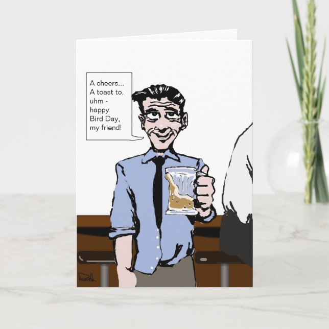 Cartão do feliz aniversario da hora (Frente)