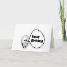 Cartão do feliz aniversario do ovo