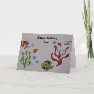 Cartão do feliz aniversario para o filho!