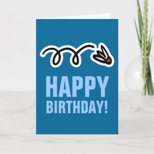 Cartão do feliz aniversario para o jogador e o fã
