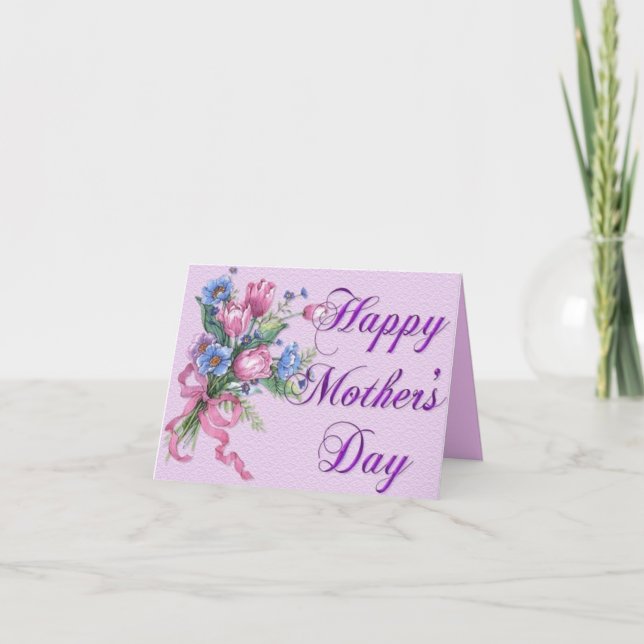 Cartão do feliz dia das mães (Frente)