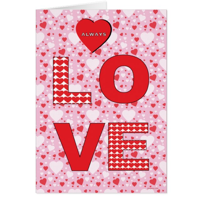 Cartão Do feliz dia dos namorados do feriado corações do (Frente)