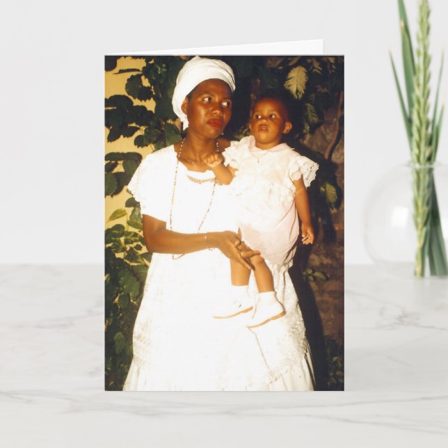 Cartão do feriado da mãe e da criança (Frente)