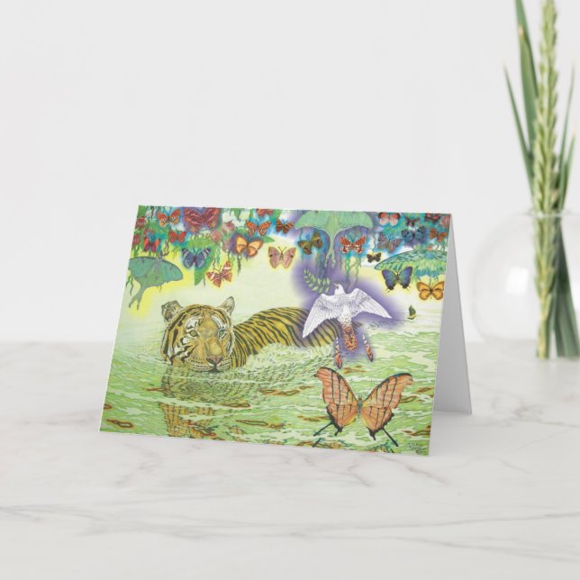 Cartão do feriado da paz (Frente)