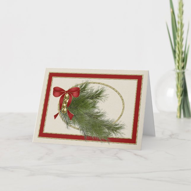 Cartão do feriado de Bels de tinir (Frente)