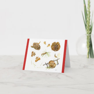 Cartão do feriado de Deodara do Cedrus com