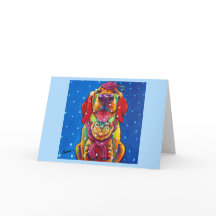 Cartão do feriado de Furries da neve por