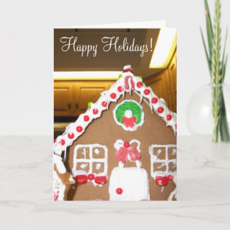 Cartão do feriado de Gingerbrad