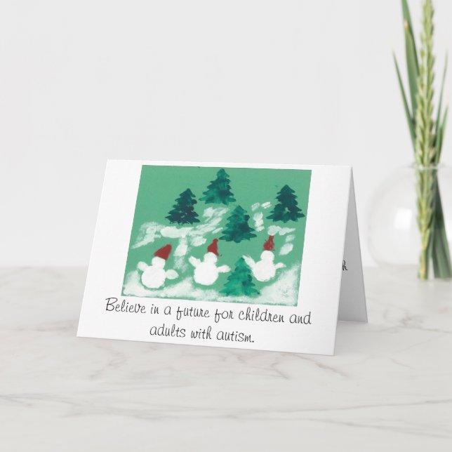 Cartão do feriado de inverno (Frente)