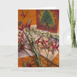 Cartão do feriado de inverno: "Feliz Natal, com