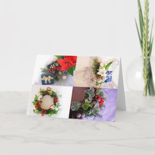 Cartão do feriado de inverno: "Nunca verde " (Frente)