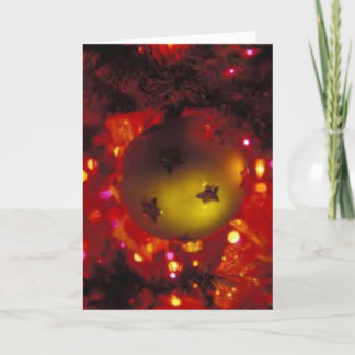 Cartão do feriado de inverno: "Um ornamento "