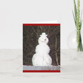 Cartão do feriado do boneco de neve (WestCreek)