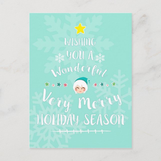 Cartão do feriado do Natal - árvore de Natal (Frente)