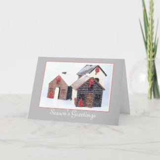 Cartão do feriado - os cumprimentos da estação