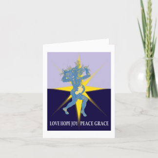 Cartão do feriado que beneficia o projeto do