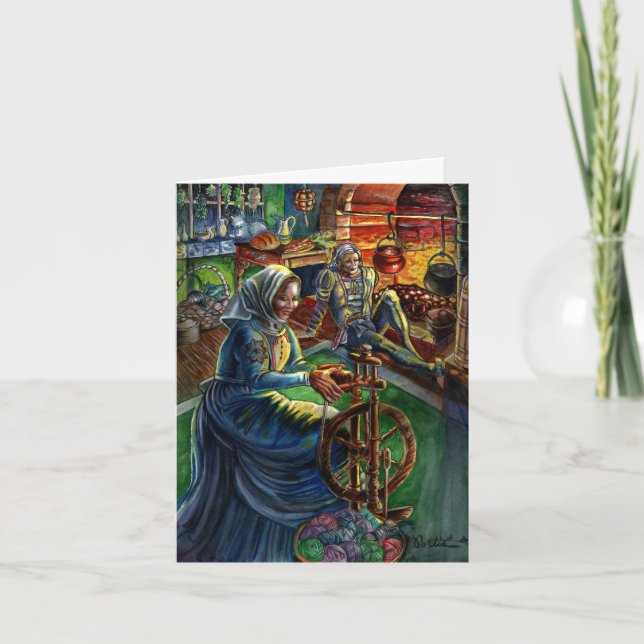 Cartão do feriado: Registro de Yule (Frente)