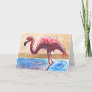 Cartão do flamingo