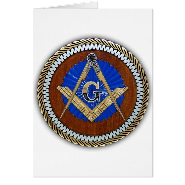 Cartão do freemason quadrado & compasso da conspiração (Frente)