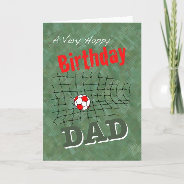 Cartão do futebol para o pai (Frente)