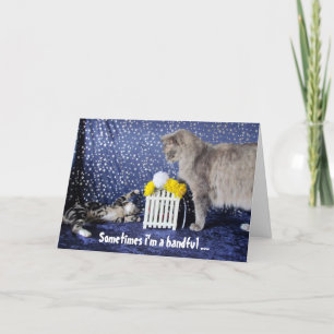 Cartão Do garoto (ou gato) que é um dia de Pai