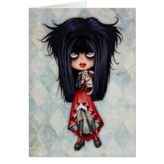 Cartão do gatinho de Emo