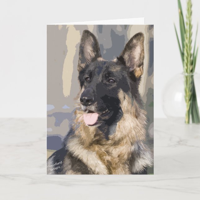 Cartão do german shepherd (Frente)