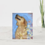 Cartão do golden retriever<br><div class="desc">Nada diz o lovin como um ouro!  O uso para aniversários,  feriados,  e personaliza-o com suas próprias palavras!</div>