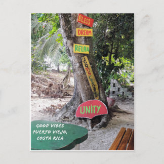 Cartão do Good Vibes Rasta Bar Puerto Viejo Costa